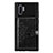 Funda Silicona Carcasa Ultrafina Goma con Magnetico S09D para Samsung Galaxy Note 10 Plus 5G Negro