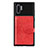 Funda Silicona Carcasa Ultrafina Goma con Magnetico S09D para Samsung Galaxy Note 10 Plus 5G Rojo