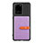 Funda Silicona Carcasa Ultrafina Goma con Magnetico S12D para Samsung Galaxy S20 Ultra Morado