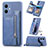 Funda Silicona Carcasa Ultrafina Goma con Magnetico SD1 para Xiaomi Poco X5 5G Azul