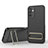 Funda Silicona Carcasa Ultrafina Goma con Soporte KC1 para Samsung Galaxy A14 5G Negro