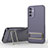 Funda Silicona Carcasa Ultrafina Goma con Soporte KC1 para Samsung Galaxy A14 5G Purpura Claro