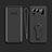Funda Silicona Carcasa Ultrafina Goma con Soporte para Xiaomi Mi 11 Ultra 5G Negro