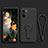 Funda Silicona Carcasa Ultrafina Goma con Soporte para Xiaomi Mi 11X 5G Negro