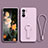 Funda Silicona Carcasa Ultrafina Goma con Soporte para Xiaomi Mi 11X 5G Purpura Claro