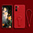 Funda Silicona Carcasa Ultrafina Goma con Soporte para Xiaomi Mi 11X 5G Rojo