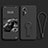 Funda Silicona Carcasa Ultrafina Goma con Soporte para Xiaomi Mi 12S Pro 5G Negro
