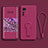 Funda Silicona Carcasa Ultrafina Goma con Soporte para Xiaomi Mi 12S Pro 5G Rosa Roja