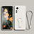 Funda Silicona Carcasa Ultrafina Goma con Soporte para Xiaomi Mi 12T 5G Blanco