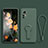 Funda Silicona Carcasa Ultrafina Goma con Soporte para Xiaomi Mi 12T 5G Verde Noche