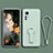 Funda Silicona Carcasa Ultrafina Goma con Soporte para Xiaomi Mi 12T Pro 5G Menta Verde