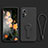 Funda Silicona Carcasa Ultrafina Goma con Soporte para Xiaomi Mi 12T Pro 5G Negro