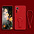 Funda Silicona Carcasa Ultrafina Goma con Soporte para Xiaomi Mi 12T Pro 5G Rojo