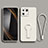 Funda Silicona Carcasa Ultrafina Goma con Soporte para Xiaomi Mi 13 5G Blanco