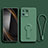 Funda Silicona Carcasa Ultrafina Goma con Soporte para Xiaomi Mi 13 5G Verde Noche