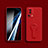 Funda Silicona Carcasa Ultrafina Goma con Soporte para Xiaomi Mi 13 Lite 5G Rojo