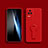 Funda Silicona Carcasa Ultrafina Goma con Soporte para Xiaomi Poco F4 5G Rojo