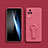 Funda Silicona Carcasa Ultrafina Goma con Soporte para Xiaomi Poco F4 5G Rosa Roja