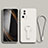 Funda Silicona Carcasa Ultrafina Goma con Soporte S01 para Xiaomi Mi 13 Lite 5G Blanco