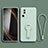 Funda Silicona Carcasa Ultrafina Goma con Soporte S01 para Xiaomi Mi 13 Lite 5G Menta Verde