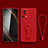 Funda Silicona Carcasa Ultrafina Goma con Soporte S01 para Xiaomi Mi 13 Lite 5G Rojo