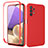 Funda Silicona Carcasa Ultrafina Goma Frontal y Trasera 360 Grados MJ1 para Samsung Galaxy M32 5G Rojo