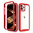 Funda Silicona Carcasa Ultrafina Goma Frontal y Trasera 360 Grados para Apple iPhone 14 Pro Max Rojo
