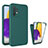 Funda Silicona Carcasa Ultrafina Goma Frontal y Trasera 360 Grados para Samsung Galaxy A72 5G Verde