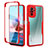 Funda Silicona Carcasa Ultrafina Goma Frontal y Trasera 360 Grados para Xiaomi Redmi Note 10 4G Rojo