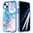 Funda Silicona Carcasa Ultrafina Goma Frontal y Trasera 360 Grados YJ1 para Apple iPhone 13 Pro Azul Cielo