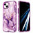 Funda Silicona Carcasa Ultrafina Goma Frontal y Trasera 360 Grados YJ1 para Apple iPhone 13 Pro Max Morado