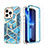 Funda Silicona Carcasa Ultrafina Goma Frontal y Trasera 360 Grados YJ3 para Apple iPhone 13 Pro Azul