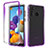 Funda Silicona Carcasa Ultrafina Transparente Goma Frontal y Trasera 360 Grados Gradiente JX1 para Samsung Galaxy A21s Morado