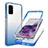 Funda Silicona Carcasa Ultrafina Transparente Goma Frontal y Trasera 360 Grados Gradiente JX1 para Samsung Galaxy S20 Plus 5G Azul