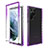 Funda Silicona Carcasa Ultrafina Transparente Goma Frontal y Trasera 360 Grados Gradiente M01 para Samsung Galaxy S25 Ultra 5G Morado