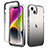 Funda Silicona Carcasa Ultrafina Transparente Goma Frontal y Trasera 360 Grados Gradiente para Apple iPhone 13 Gris Oscuro