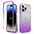 Funda Silicona Carcasa Ultrafina Transparente Goma Frontal y Trasera 360 Grados Gradiente para Apple iPhone 13 Pro Morado
