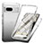 Funda Silicona Carcasa Ultrafina Transparente Goma Frontal y Trasera 360 Grados Gradiente para Google Pixel 7 5G Gris Oscuro