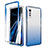 Funda Silicona Carcasa Ultrafina Transparente Goma Frontal y Trasera 360 Grados Gradiente para LG Velvet 5G Azul