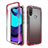 Funda Silicona Carcasa Ultrafina Transparente Goma Frontal y Trasera 360 Grados Gradiente para Motorola Moto E20 Rojo