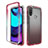 Funda Silicona Carcasa Ultrafina Transparente Goma Frontal y Trasera 360 Grados Gradiente para Motorola Moto E40 Rojo