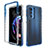 Funda Silicona Carcasa Ultrafina Transparente Goma Frontal y Trasera 360 Grados Gradiente para Motorola Moto Edge 20 Pro 5G Azul