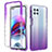 Funda Silicona Carcasa Ultrafina Transparente Goma Frontal y Trasera 360 Grados Gradiente para Motorola Moto Edge S 5G Morado