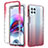 Funda Silicona Carcasa Ultrafina Transparente Goma Frontal y Trasera 360 Grados Gradiente para Motorola Moto Edge S 5G Rojo