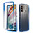 Funda Silicona Carcasa Ultrafina Transparente Goma Frontal y Trasera 360 Grados Gradiente para Motorola Moto G40 Fusion Azul