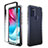 Funda Silicona Carcasa Ultrafina Transparente Goma Frontal y Trasera 360 Grados Gradiente para Motorola Moto G60s Negro