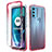 Funda Silicona Carcasa Ultrafina Transparente Goma Frontal y Trasera 360 Grados Gradiente para Motorola Moto G71 5G Rojo