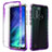 Funda Silicona Carcasa Ultrafina Transparente Goma Frontal y Trasera 360 Grados Gradiente para Motorola Moto One Fusion Morado