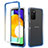 Funda Silicona Carcasa Ultrafina Transparente Goma Frontal y Trasera 360 Grados Gradiente para Samsung Galaxy A02s Azul