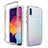 Funda Silicona Carcasa Ultrafina Transparente Goma Frontal y Trasera 360 Grados Gradiente para Samsung Galaxy A50S Claro